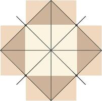 Abstract geometric shape with beige and brown tones digital design for modern art and decoration purposes vector