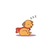 Sleeping Puppy Character vector