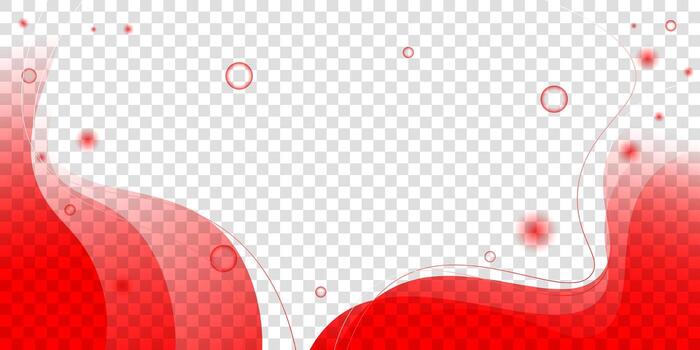 Red isolated background in transparent design with simple bokeh design. indonesia independence day with red background design vector