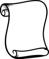 Old Parchment Scroll Paper vector