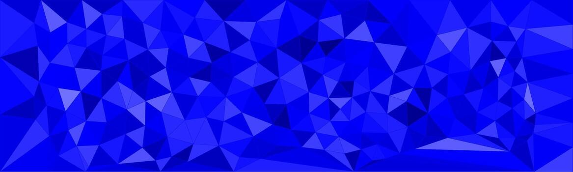 resumen azul poligonal antecedentes con varios sombras de azul triangulos creando un geométrico y facetado modelo. vector