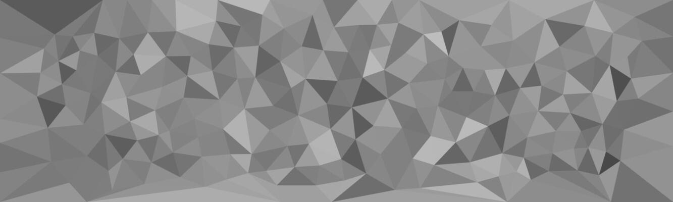 Abstract grayscale polygon background with a low poly design, featuring sharp triangular shapes in various shades of gray.