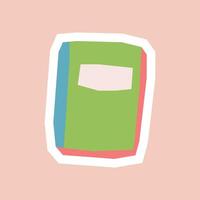 Colorful illustration of a notebook vector