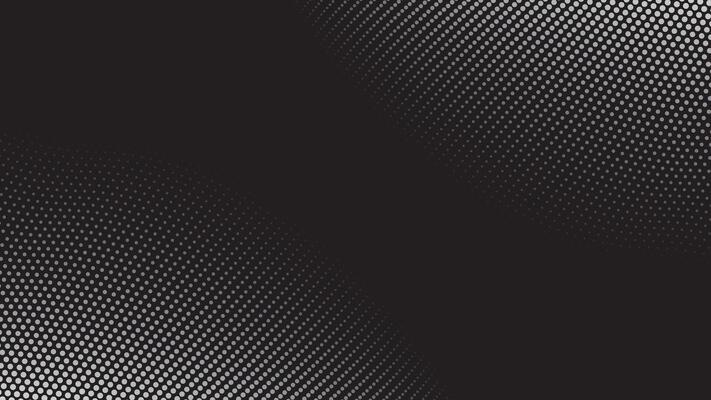 Halftone pattern or dot pattern white on black background.