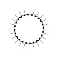 Circle Shape Created by Musical Notation Icon Symbol, can use for Musical Illustration, Logo, Emblem, Decoration, Ornate, Cover, Framework Pictogram, or Graphic Design Element. Color Size Editable vector