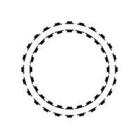 Circle Shape Created by Musical Notation Icon Symbol, can use for Logo, Emblem, Musical Illustration, Decoration, Ornate, Pictogram, Cover, Framework or Graphic Design Element. Color Size Editable vector