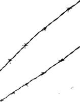 Barbed Wire Silhouette, can use for decoration, ornate, pattern, art illustration, or graphic design element. Editable vector