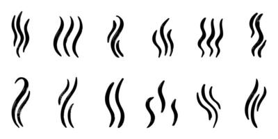 Doodle sketch style of smoke symbol drawn illustration for concept design vector
