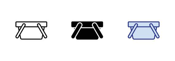 Shopping basket icon. Basket icons for web design on white background vector