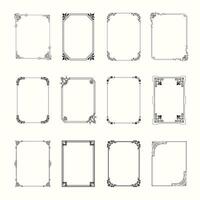 Vintage Retro Ornamental Decorative Border Frame vector