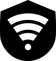 wifi icon in a shield png