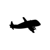 Big Plane Cargo aircraft, freighter, freight aircraft, airlifter or cargo jet. Color and Size Editable vector