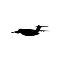 A cargo aircraft, freight aircraft, freighter, airlifter or cargo jet, can use for Logo Gram, aero plane Illustration, Pictogram, Website, Apps, or Graphic Design Element. Size Editable vector