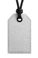 Blank Grey Tag on String for Pricing or Gift Label Use png