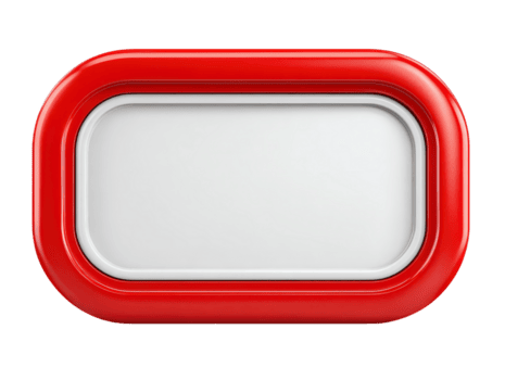 vivace rosso rettangolare telaio con liscio bordi per creativo uso png