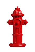 Bright Red Fire Hydrant with Classic Design for Urban Settings png