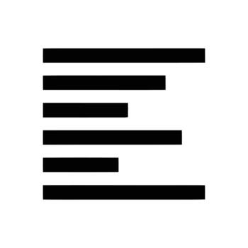 Abstract Black Bars Arranged in a Unique, Uneven Horizontal Pattern. vector