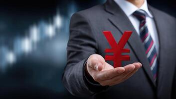 Yen currency exchange rate photo