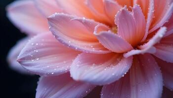Soft Ombre Floral Macros with Pastel Petal photo