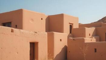 Desertcore Terracotta Walls and Clay Architecture Textures photo