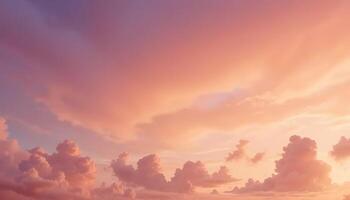 Ombre Sunset Skies with Soft Color Gradients Golden Hour photo