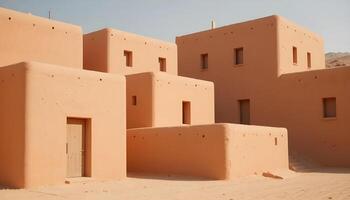 Desertcore Terracotta Walls Clay Architecture Textures photo