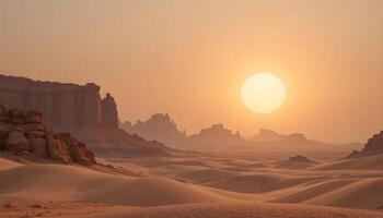 Sunburst in the Desert photo
