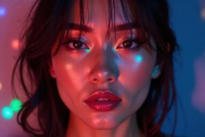 Neon Portrait Glow photo