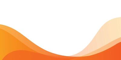 abstract orange wave background vector