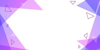 Abstract background with triangles and purple and blue colors vector