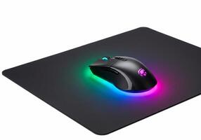 A mouse with a glowing light on it photo
