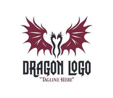 Royal Black Dragon with Magenta Wings for Iconic Fantasy Branding and Creative Identity vector