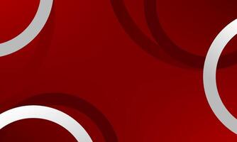 Creative abstract background with silver gradient rings over deep red modern layout vector
