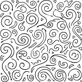 various curve in different shapes and sizes vector