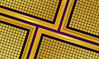 Gold and purple abstract pattern design vector