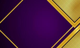Purple and gold background design vector