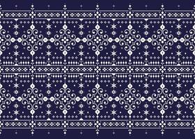 ethnic fabric seamless pattern, blue and white style, design for cloth, carpet, batik, wallpaper, wrapping, vector