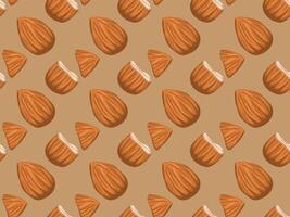 almond peanut illustration pattern vector