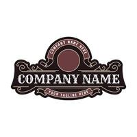 Circular Vintage Retro Golden Royal Frame Border Badge Emblem Labels Logo vector