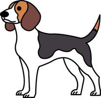 illustration of a Beagle dog vector