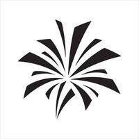 Abstract burst of black sharp shapes on a white background vector