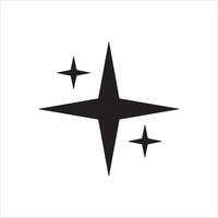 Sparkle symbols representing cleanliness and brightness on a white background vector