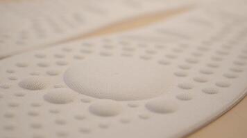 Soft material features a unique textured surface for comfort video