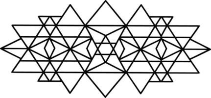 Geometric Line Art Minimalist Monochrome Illustrations vector