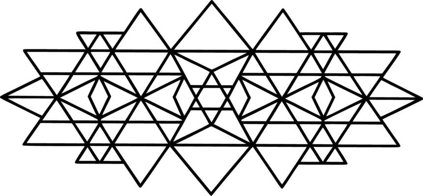 Geometric Line Art Minimalist Monochrome Illustrations