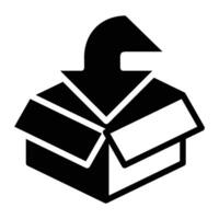 packaging solid icon design good for web or mobile app vector