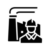 factory worker solid icon design good for web or mobile app vector