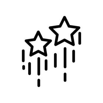 creciente estrella contorno icono diseño bueno para web o móvil aplicación vector