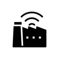 smart factory solid icon design good for web or mobile app vector