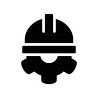 technician solid icon design good for web or mobile app vector